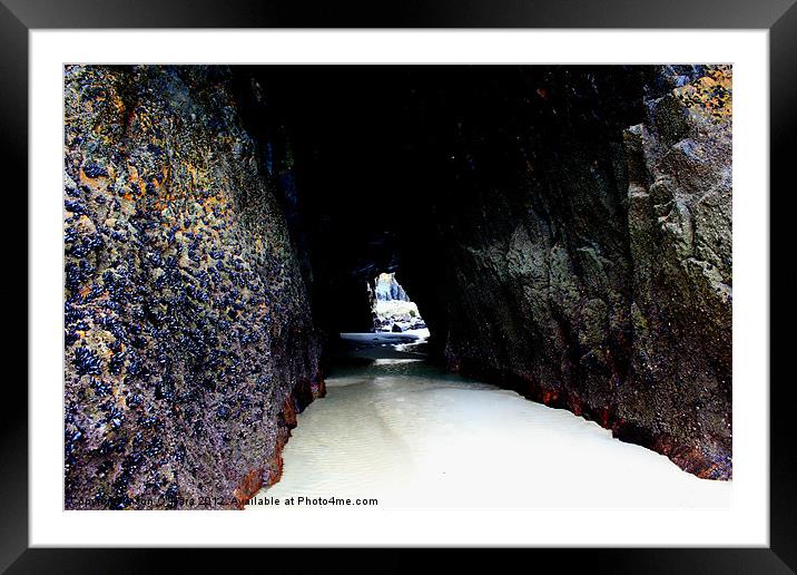 HEBBRIDES CAVE OF MILK 1 Framed Mounted Print by Jon O'Hara