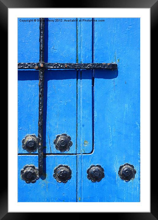 Blue door Framed Mounted Print by Digby Merry