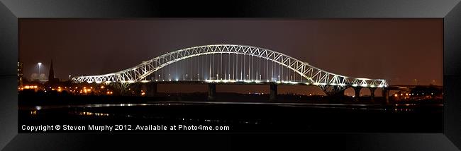 Runcorn Bridge Framed Print by Steven Murphy