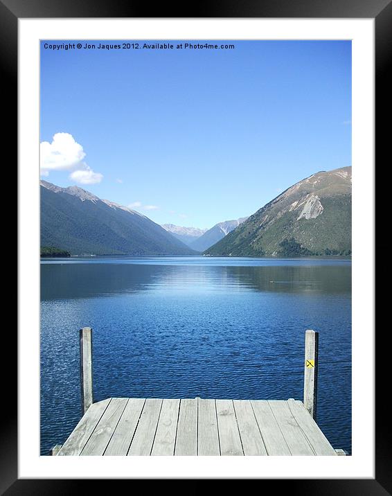 Lake Rotoiti New Zealand Framed Mounted Print by Jon Jaques