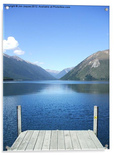 Lake Rotoiti New Zealand Acrylic by Jon Jaques