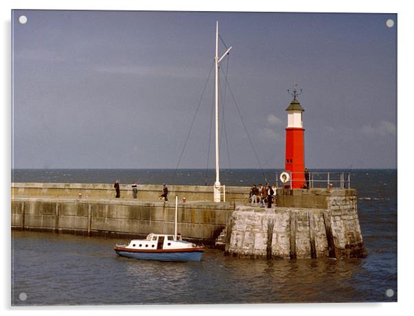 Watchet, Somerset Acrylic by Derek Vines