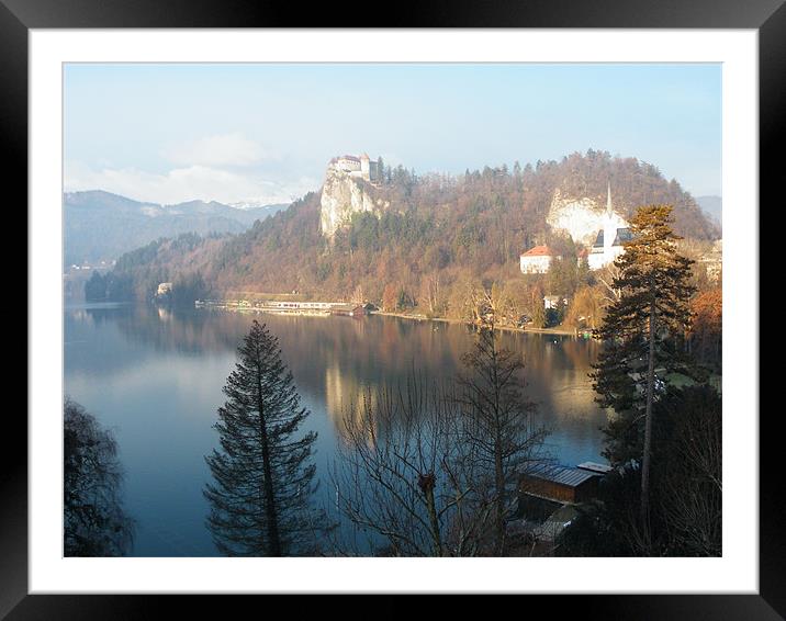 Bled Castle, Slovenia Framed Mounted Print by Ian McNicholls