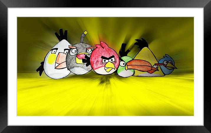 Angry Framed Mounted Print by Sharon Lisa Clarke