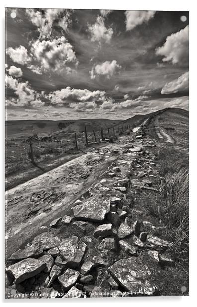 Broken Wall On The Ridge Acrylic by Darren Burroughs