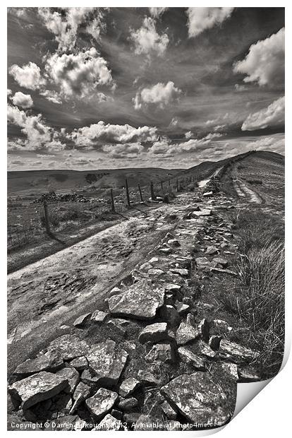 Broken Wall On The Ridge Print by Darren Burroughs