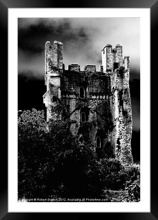 Helmsley Castle Framed Mounted Print by Robert Gipson