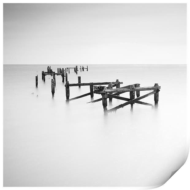 The Old Pier Print by Dave Wragg