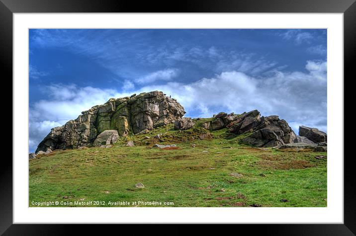 Almscliff Crag #1. Framed Mounted Print by Colin Metcalf