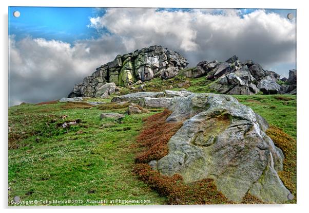 Almscliff Crag #2 Acrylic by Colin Metcalf