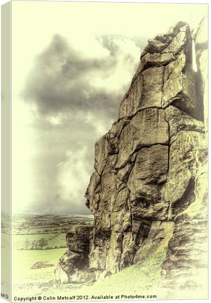 Almscliff Crag Profile #3. Canvas Print by Colin Metcalf