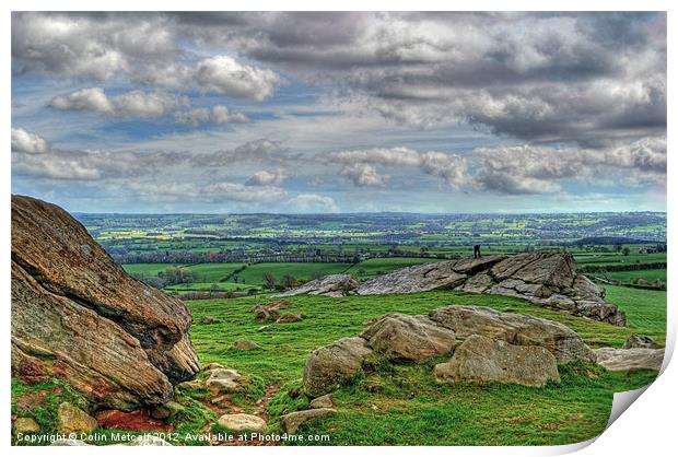 View from Almscliff Crag #4. Print by Colin Metcalf