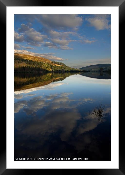 Derwent Reservoir in the Peak District Framed Mounted Print by Pete Hemington