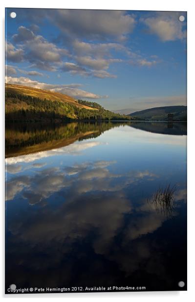 Derwent Reservoir in the Peak District Acrylic by Pete Hemington