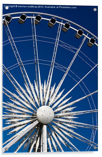 Liverpool Ferris wheel Acrylic by meirion matthias