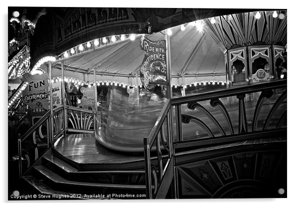 Fairground Fun Acrylic by Steve Hughes