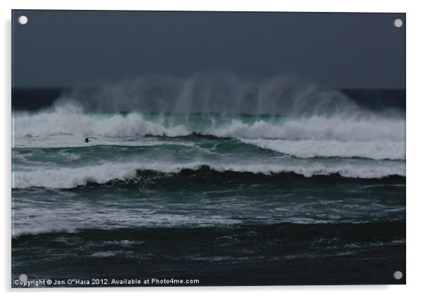 HEBRIDES WINDWARD WAVES 4 Acrylic by Jon O'Hara