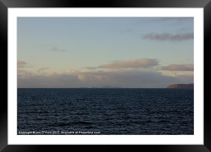 HEBRIDES VIEWS FROM THE MINCH 6 Framed Mounted Print by Jon O'Hara