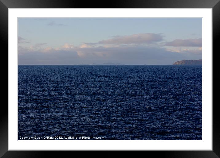 HEBRIDES VIEWS FROM THE MINCH 8 Framed Mounted Print by Jon O'Hara