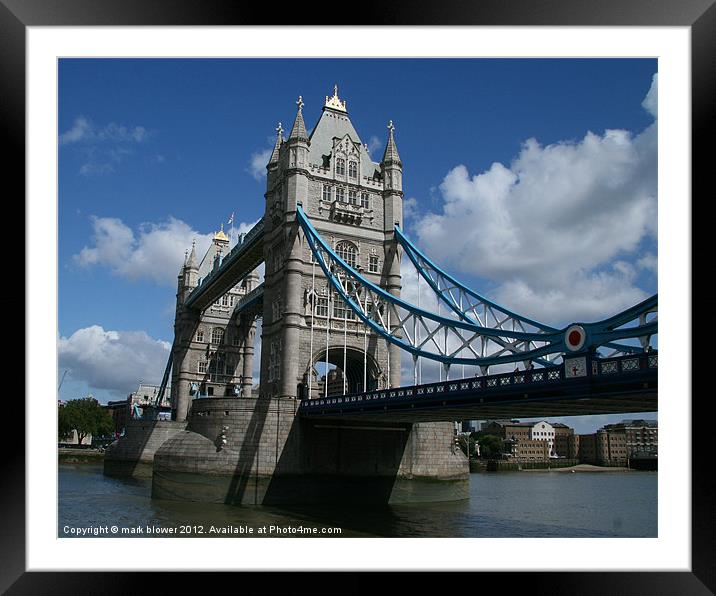 Tower bridge Framed Mounted Print by mark blower