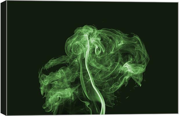 Explosive Green Canvas Print by Steve Purnell
