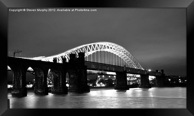Runcorn Bridge Framed Print by Steven Murphy