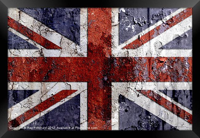 Union Flag Framed Print by Ray Pritchard