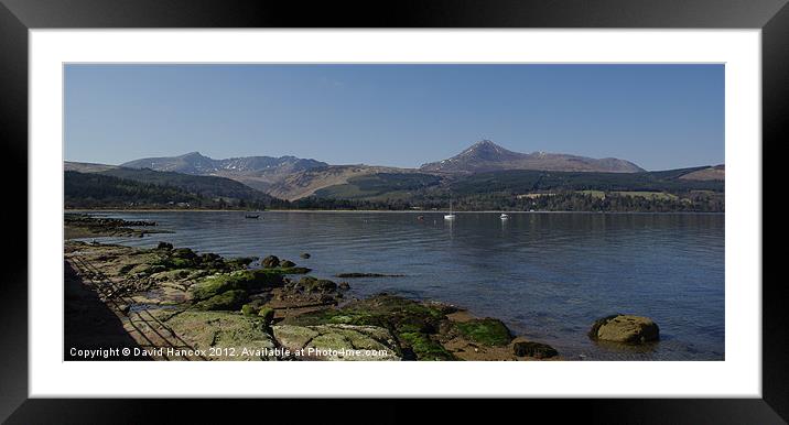 Brodick View Of Goat Fell Framed Mounted Print by David Hancox