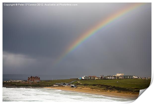 Headland Rainbow Print by Canvas Landscape Peter O'Connor