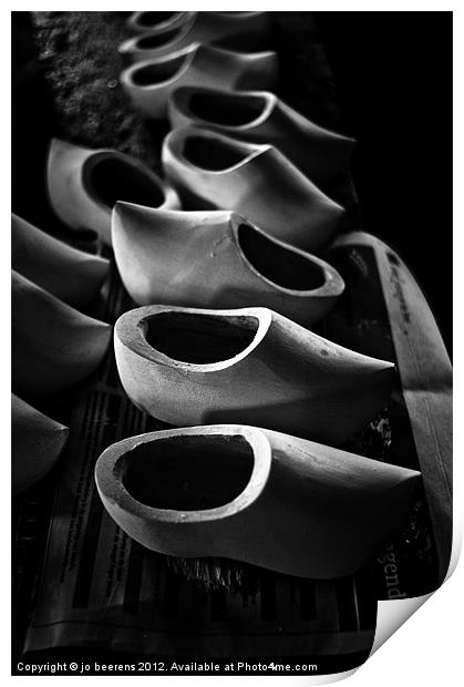 the clog shop Print by Jo Beerens