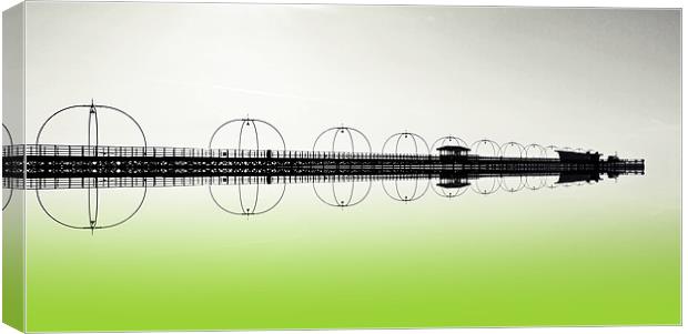 Southport pier Canvas Print by Sharon Lisa Clarke