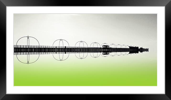 Southport pier Framed Mounted Print by Sharon Lisa Clarke