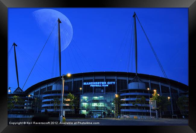 The City of Manchester Stadium Framed Print by Neil Ravenscroft