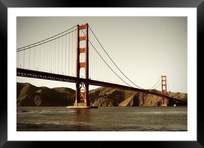 Golden Gate Framed Mounted Print by Mary Lane