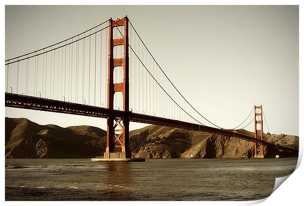 Golden Gate Print by Mary Lane