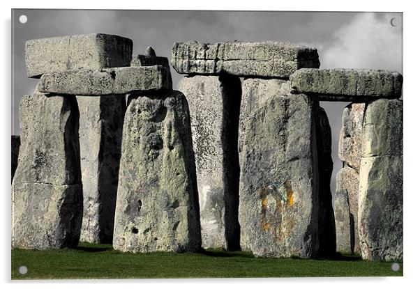 Stonehenge Closeup Acrylic by Mary Lane