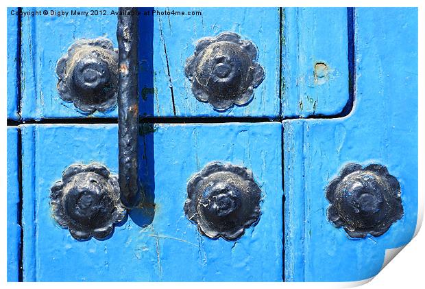 Blue door 2 Print by Digby Merry
