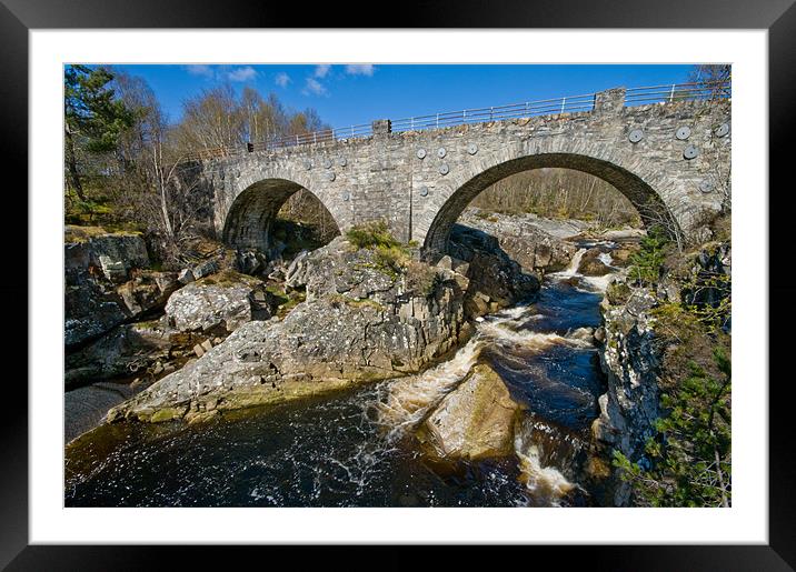 Bridge over the Black Water Framed Mounted Print by Jacqi Elmslie