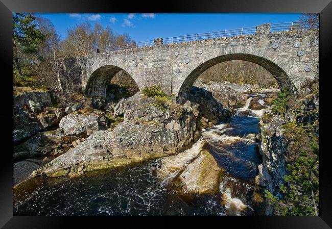 Bridge over the Black Water Framed Print by Jacqi Elmslie