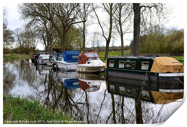 hoe mill lock ulting essex Print by linda cook