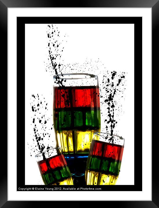 Cheers Framed Mounted Print by Elaine Young