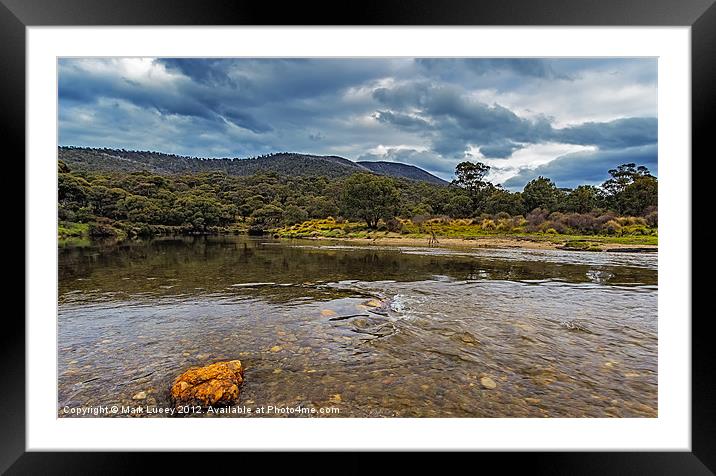 Ripples in the River Framed Mounted Print by Mark Lucey