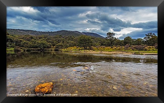 Ripples in the River Framed Print by Mark Lucey