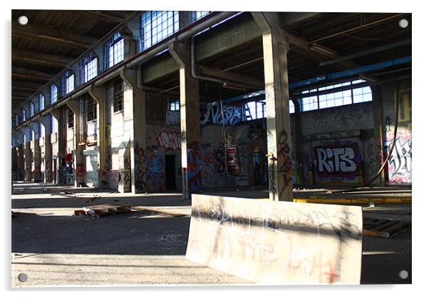 the Abandoned Warehouse Acrylic by Wyatt Slate