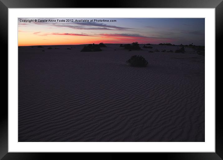 Before Sunrise at Mungo Framed Mounted Print by Carole-Anne Fooks