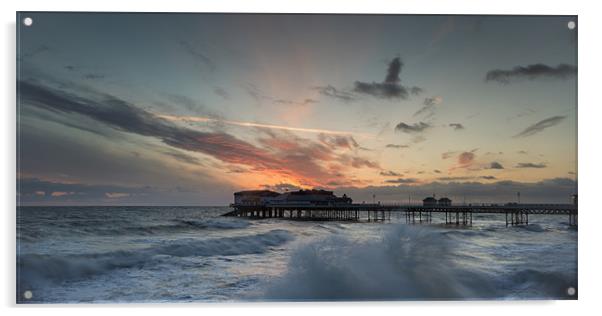 Cromer Pier - Sunrise Acrylic by Simon Wrigglesworth