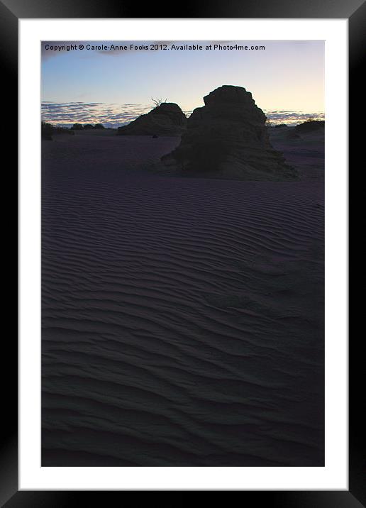 Before Sunrise at Mungo Framed Mounted Print by Carole-Anne Fooks