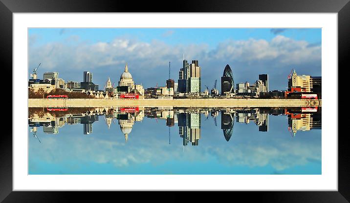 London skyline Framed Mounted Print by Sharon Lisa Clarke