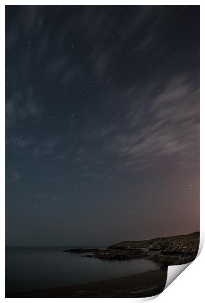 Midnight at Cemlyn Bay Print by Natures' Canvas: Wall Art  & Prints by Andy Astbury