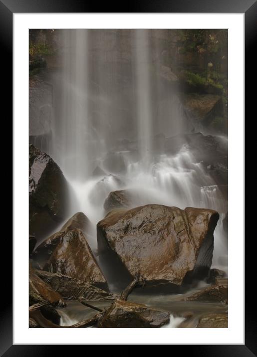 Rocks n Water. Framed Mounted Print by Becky Dix